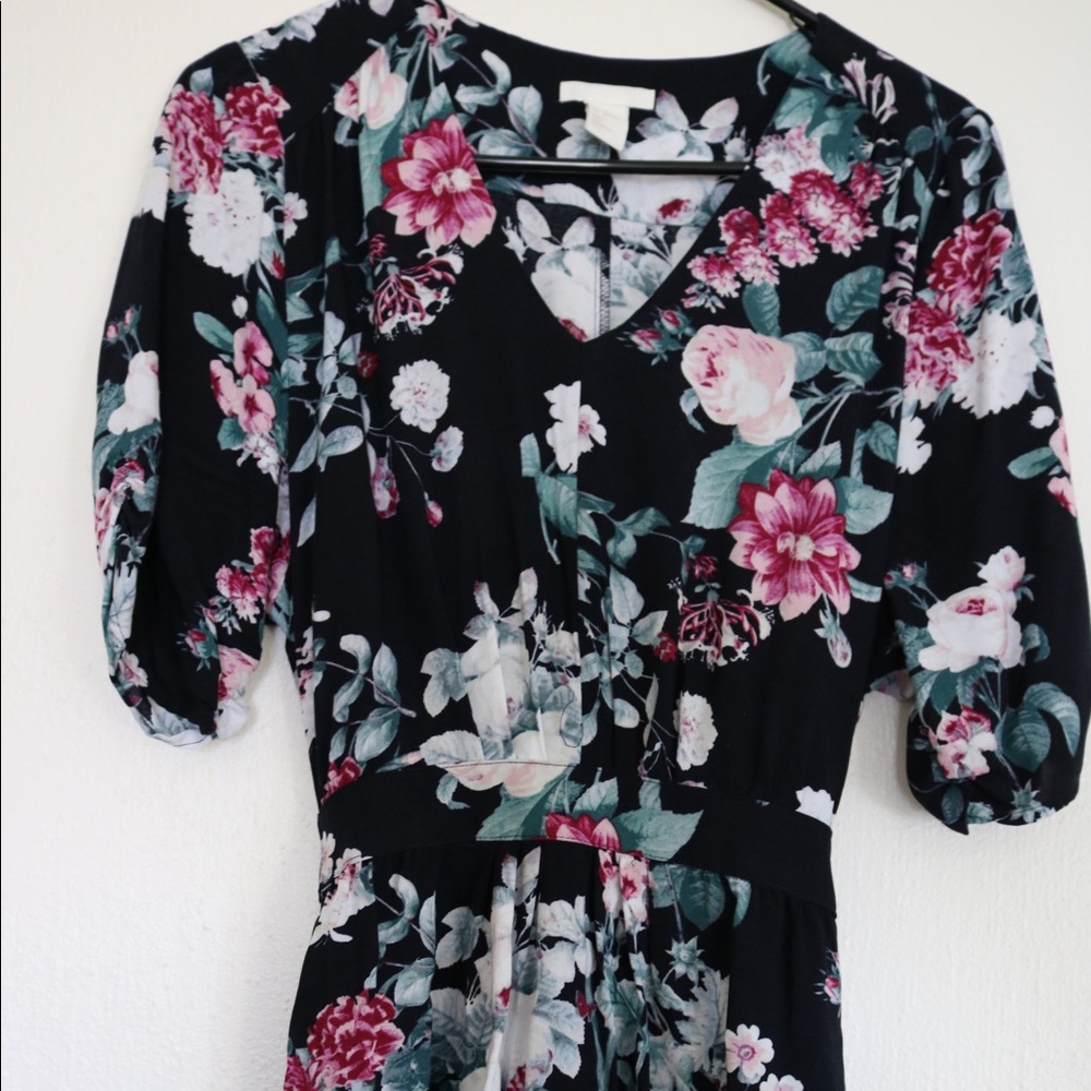 H&M Floral Floor Length Dress